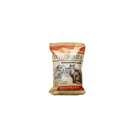 Sportmix Wholesomes Pollo y Arroz - Para Gatos-MascotaRocky- Alimento